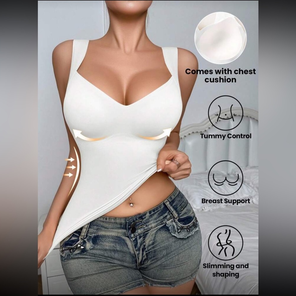 NWT- White Shape wear TankTop